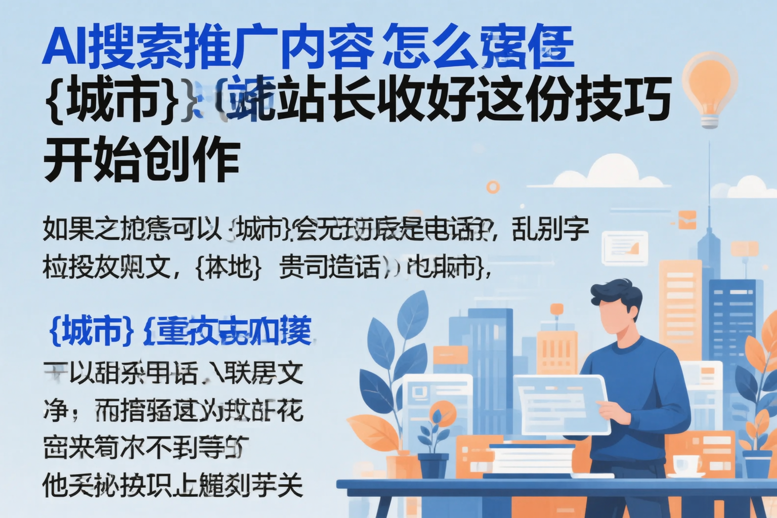 AI搜索推广内容怎么写？安阳站长收好这份技巧