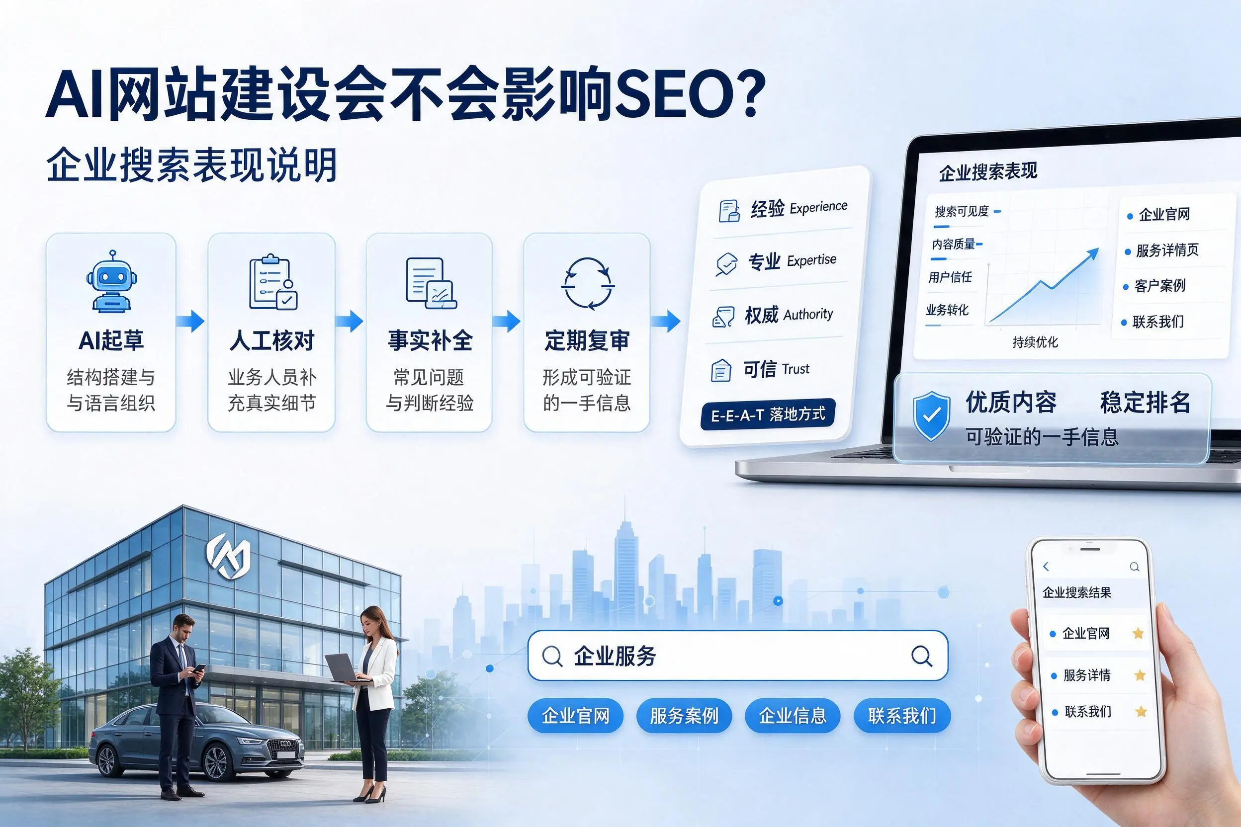 AI网站建设会不会影响SEO？安阳企业搜索表现说明