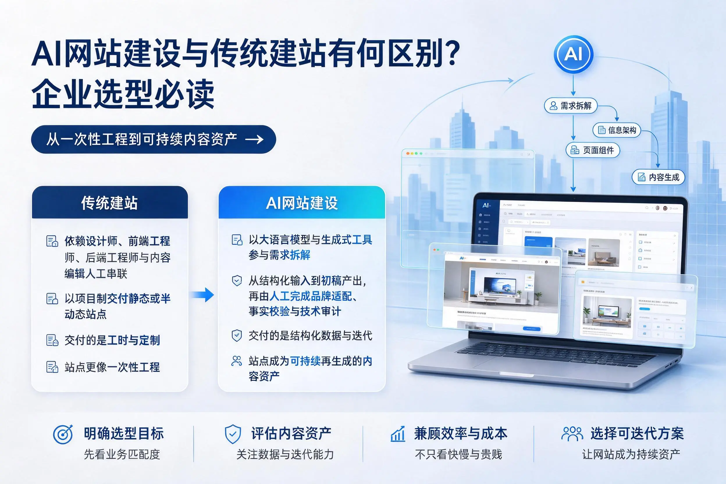 AI网站建设与传统建站有何区别？安阳企业选型必读