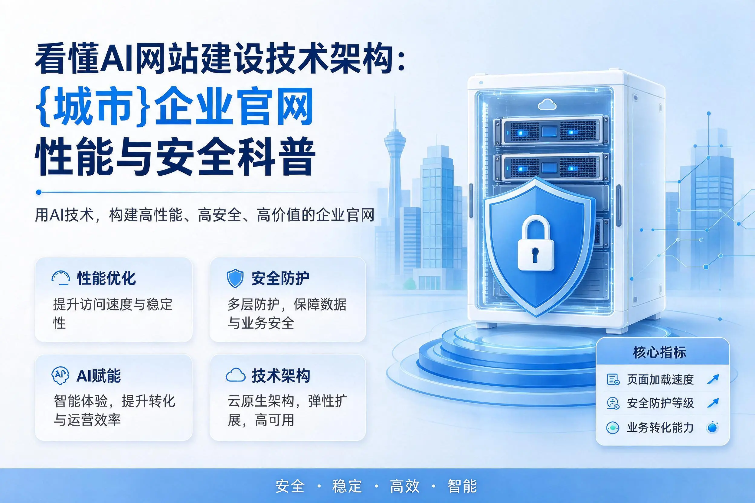 看懂AI网站建设技术架构:安阳企业官网性能与安全科普