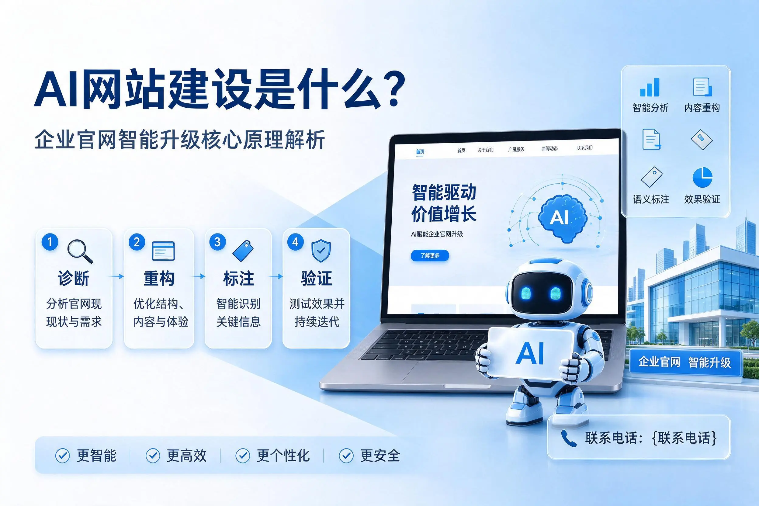 AI网站建设是什么？安阳企业官网智能升级核心原理解析