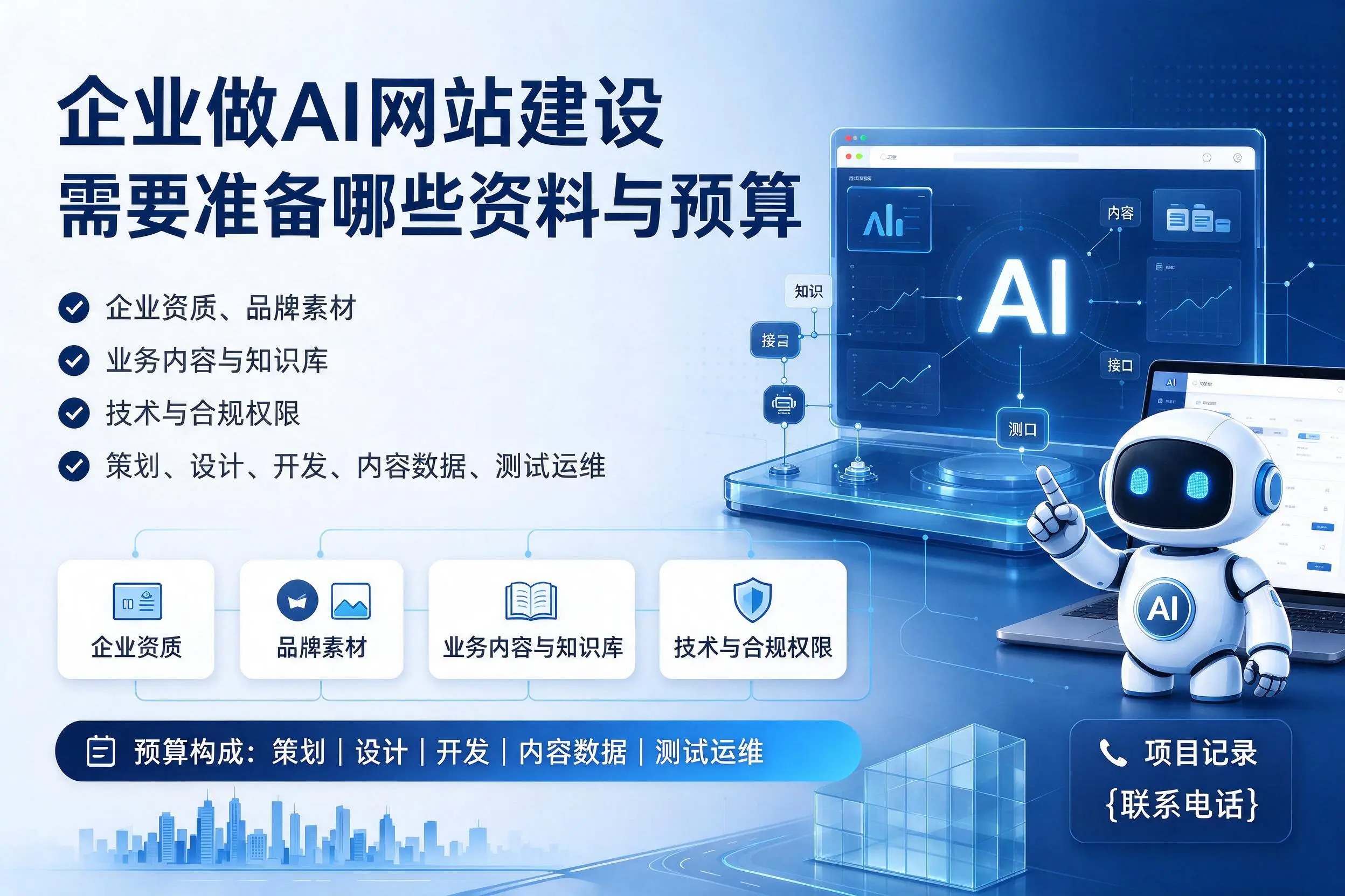 安阳企业做AI网站建设需要准备哪些资料与预算