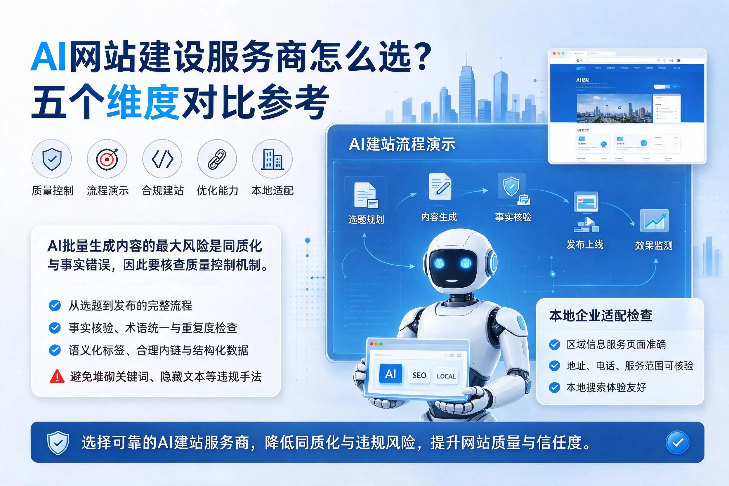 安阳AI网站建设服务商怎么选？五个维度对比参考
