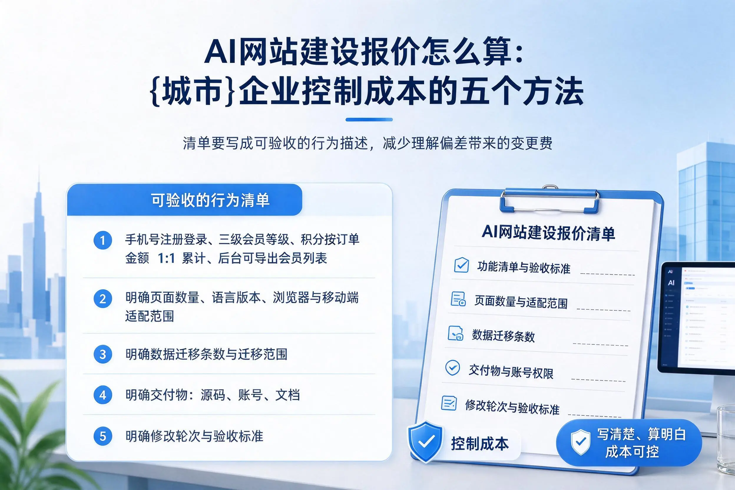 AI网站建设报价怎么算:安阳企业控制成本的五个方法